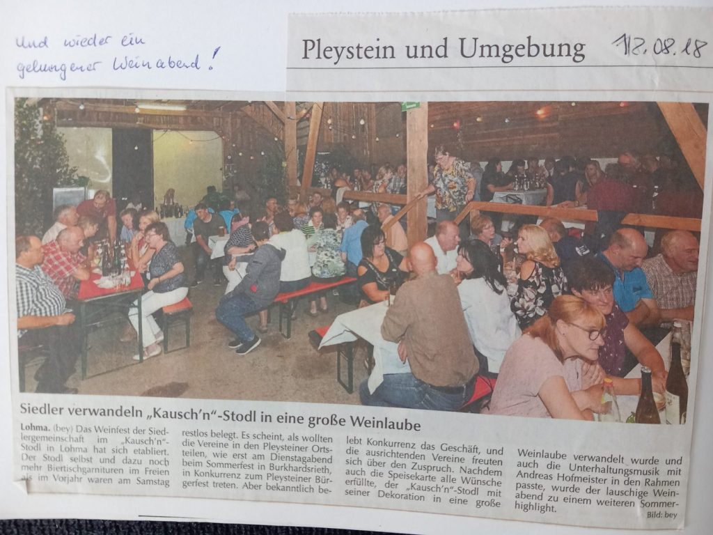 Der Stodl war bis auf den letzten Platz gefüllt